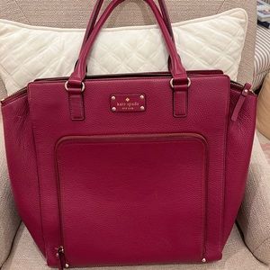 Maroon Kate Spade Tote